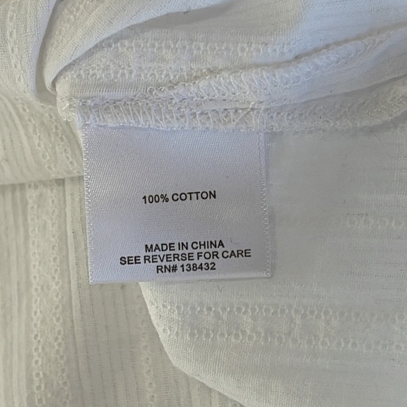 ModCloth embroidered striped long sleeve blouse buttons in back - Picture 10 of 11